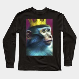 Monkey with a crown Long Sleeve T-Shirt